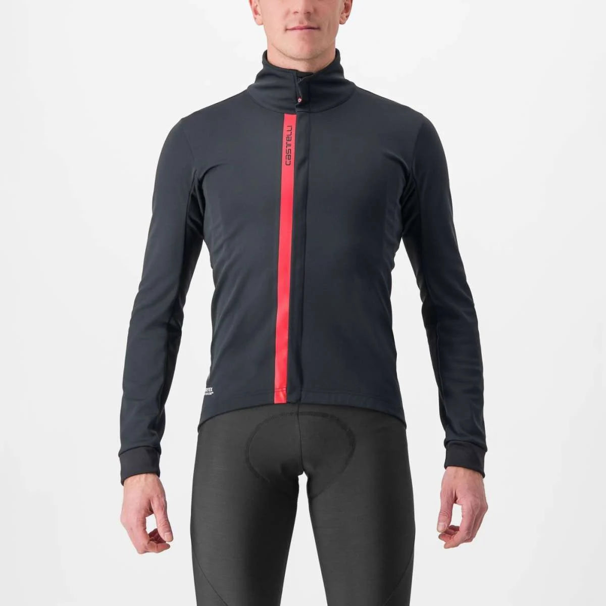 Giacca ciclismo Castelli "ENTRATA JACKET"  LIGHT BLACK/RED