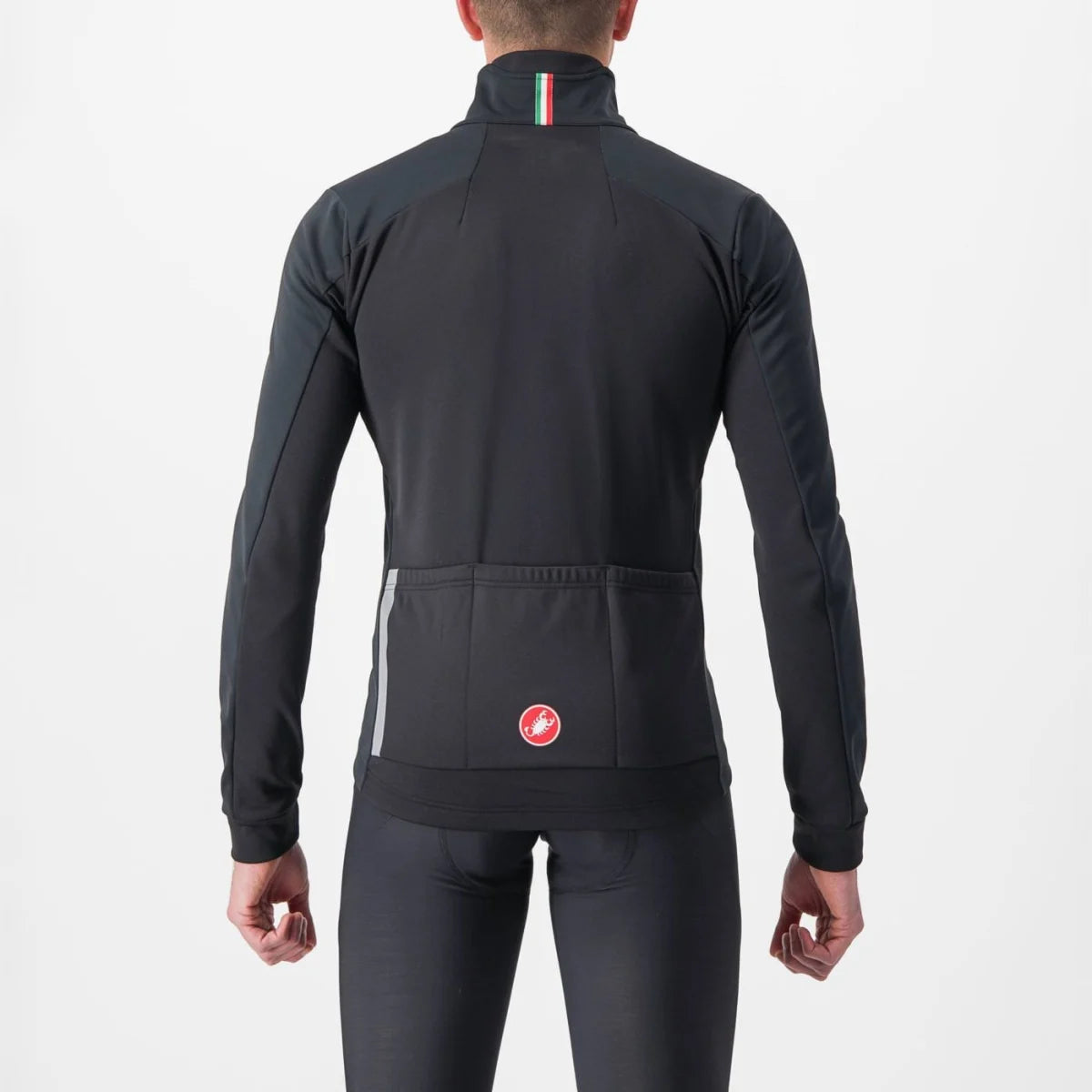 Giacca ciclismo Castelli "ENTRATA JACKET"  LIGHT BLACK/RED