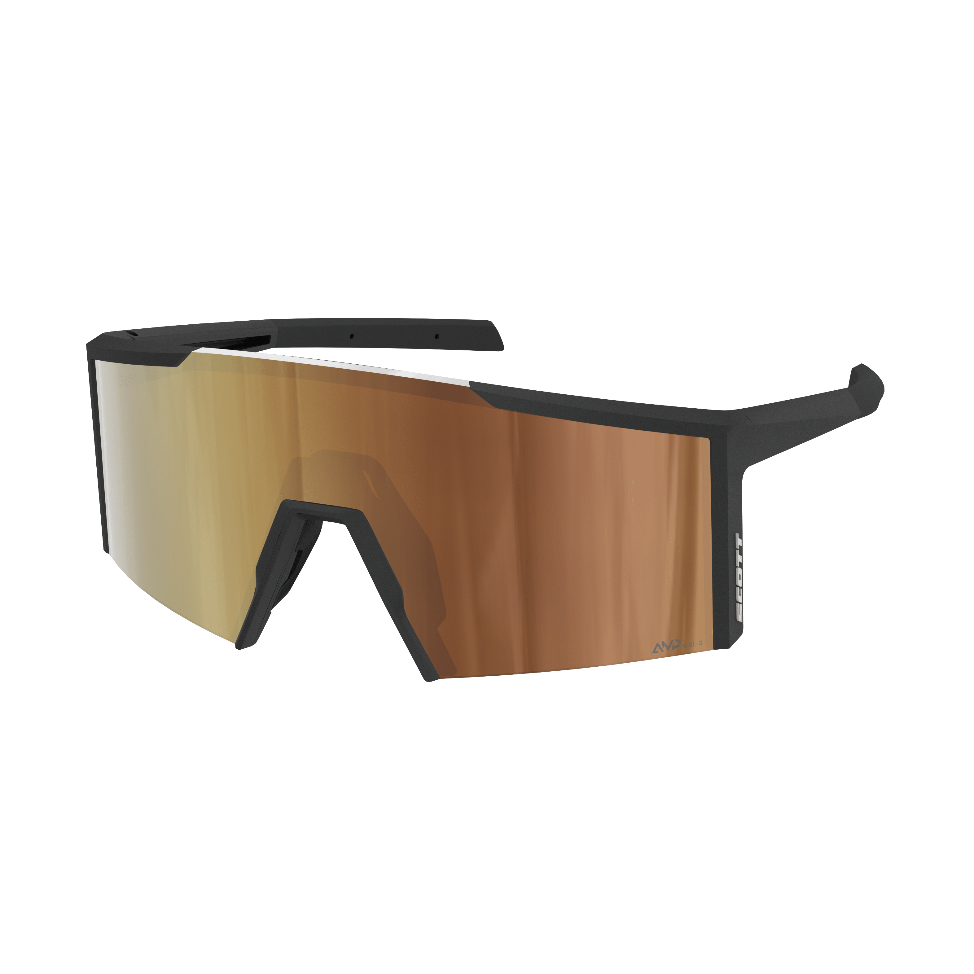 SCOTT Blade Compact LS – Occhiali ciclismo fotocromatici NERO/ORO – vista principale
