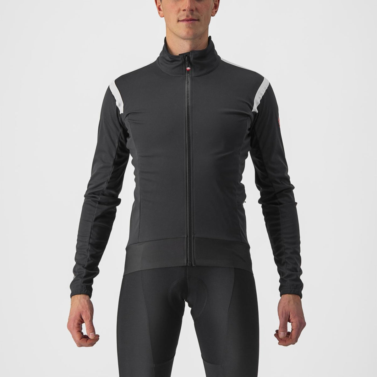 Giacca Castelli Ciclismo "ALPHA RoS 2 LIGHT JACKET" Nero, Bianco, Rosso