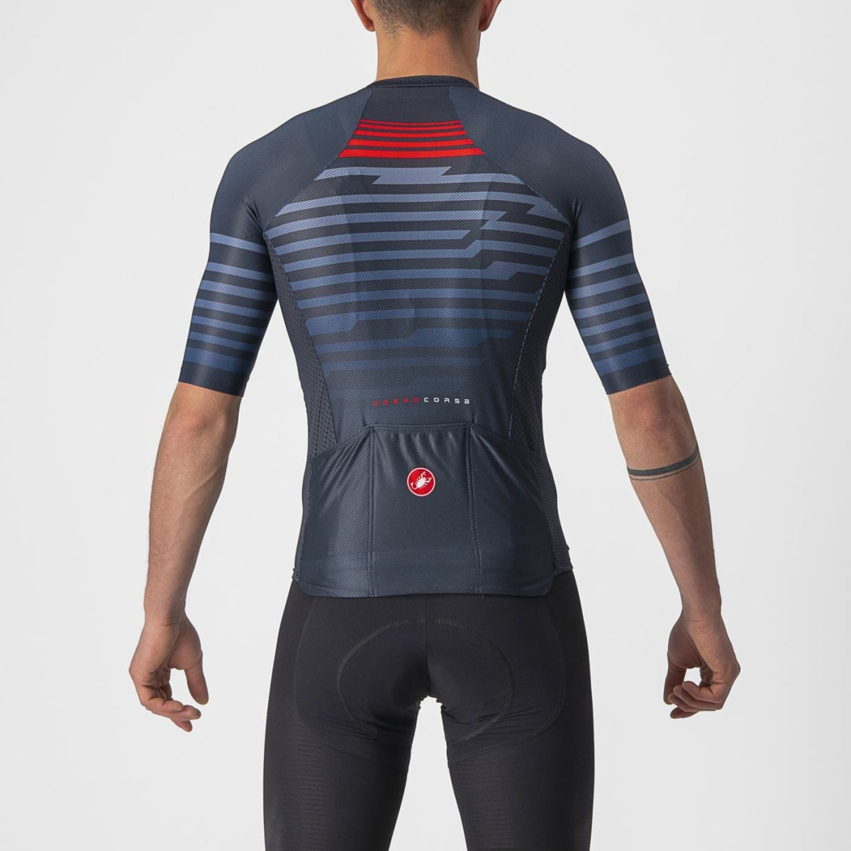 Maglia Ciclismo CASTELLI "CLIMBER'S 3.0 SL JERSEY" Savile Blue/Red
