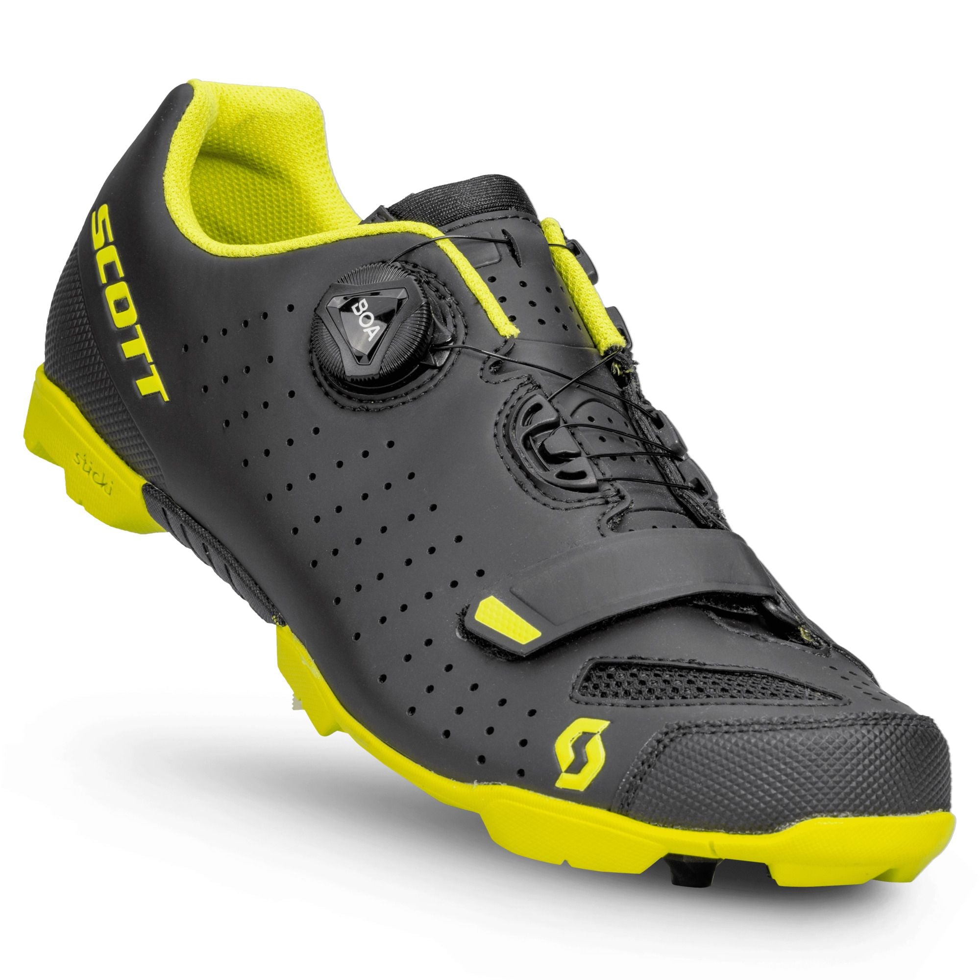 Scarpe Bicicletta SCOTT "SCARPE SCOTT MTB COMP BOA®" Matt black/sulphur yellow