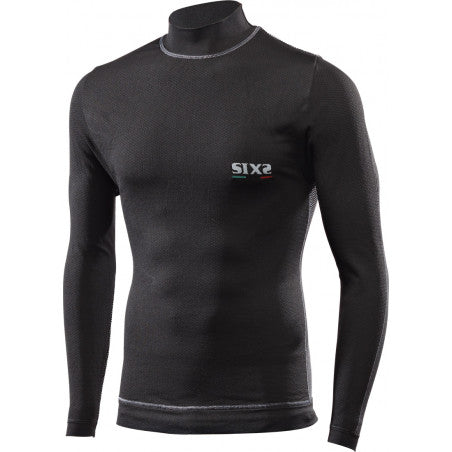 Intimo Ciclismo SIX2 "LUPETTO ANTIVENTO INTEGRALE MANICHE LUNGHE" Black/Carbon