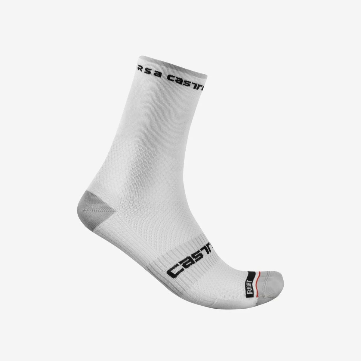 Calzini ciclismo Castelli "ROSSO CORSA PRO 15 SOCK" Bianco