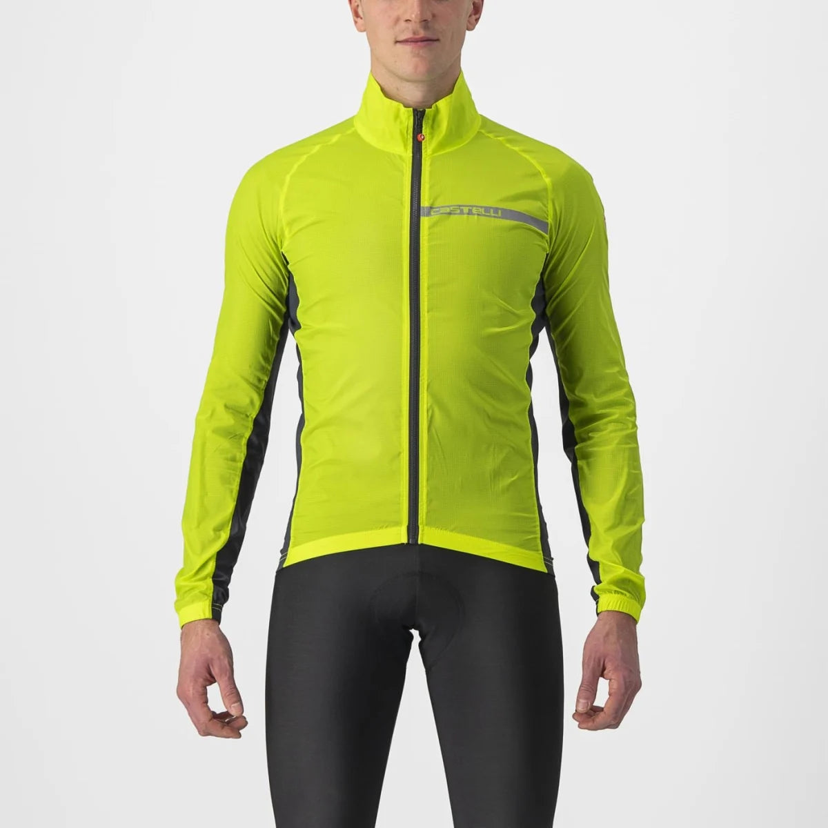 Giacca Castelli "SQUADRA STRETCH JACKET" ELECTRIC LIME/DARK GRAY