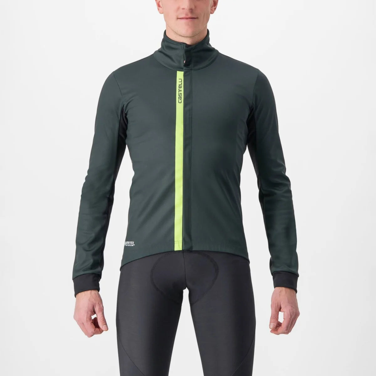 Giacca ciclismo Castelli "ENTRATA JACKET" ROVER GREEN/YELLOW FLUO-LIGHT