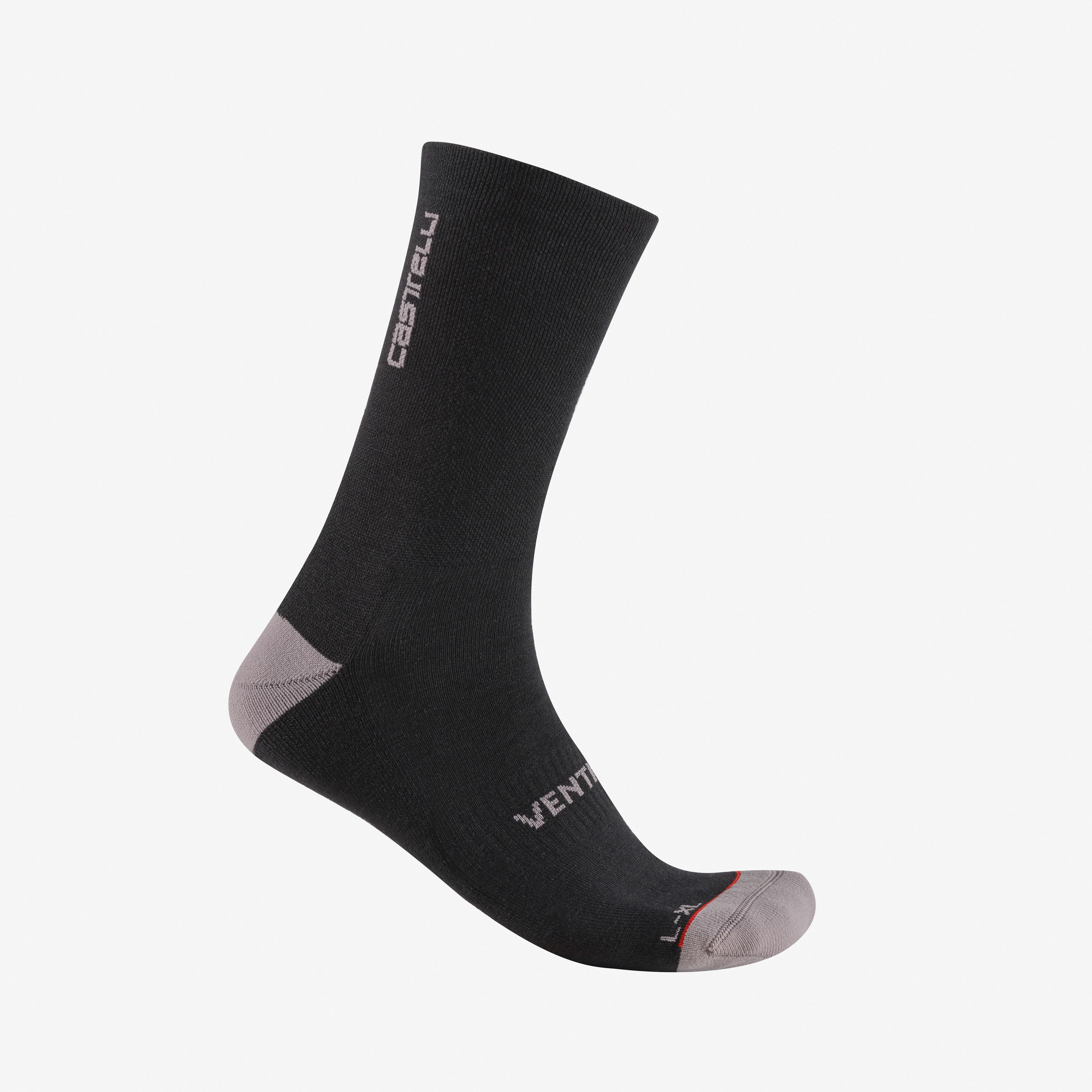 Castelli Venti Soft Merino Sock – Calze ciclismo 20 cm NERO – dettaglio 1
