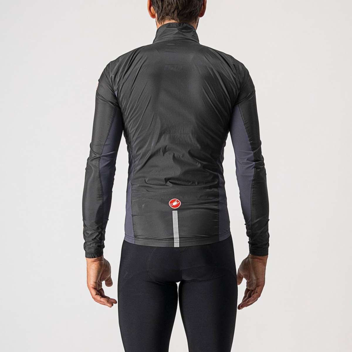 Giacca Castelli "SQUADRA STRETCH JACKET" LIGHT BLACK/DARK GRAY