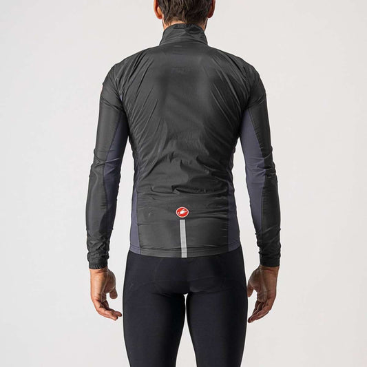 Giacca Castelli "SQUADRA STRETCH JACKET" LIGHT BLACK/DARK GRAY
