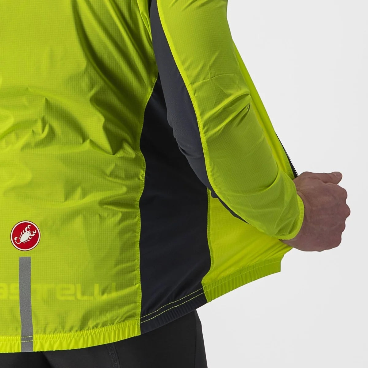 Giacca Castelli "SQUADRA STRETCH JACKET" ELECTRIC LIME/DARK GRAY