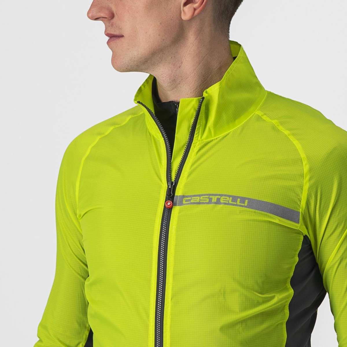 Giacca Castelli "SQUADRA STRETCH JACKET" ELECTRIC LIME/DARK GRAY