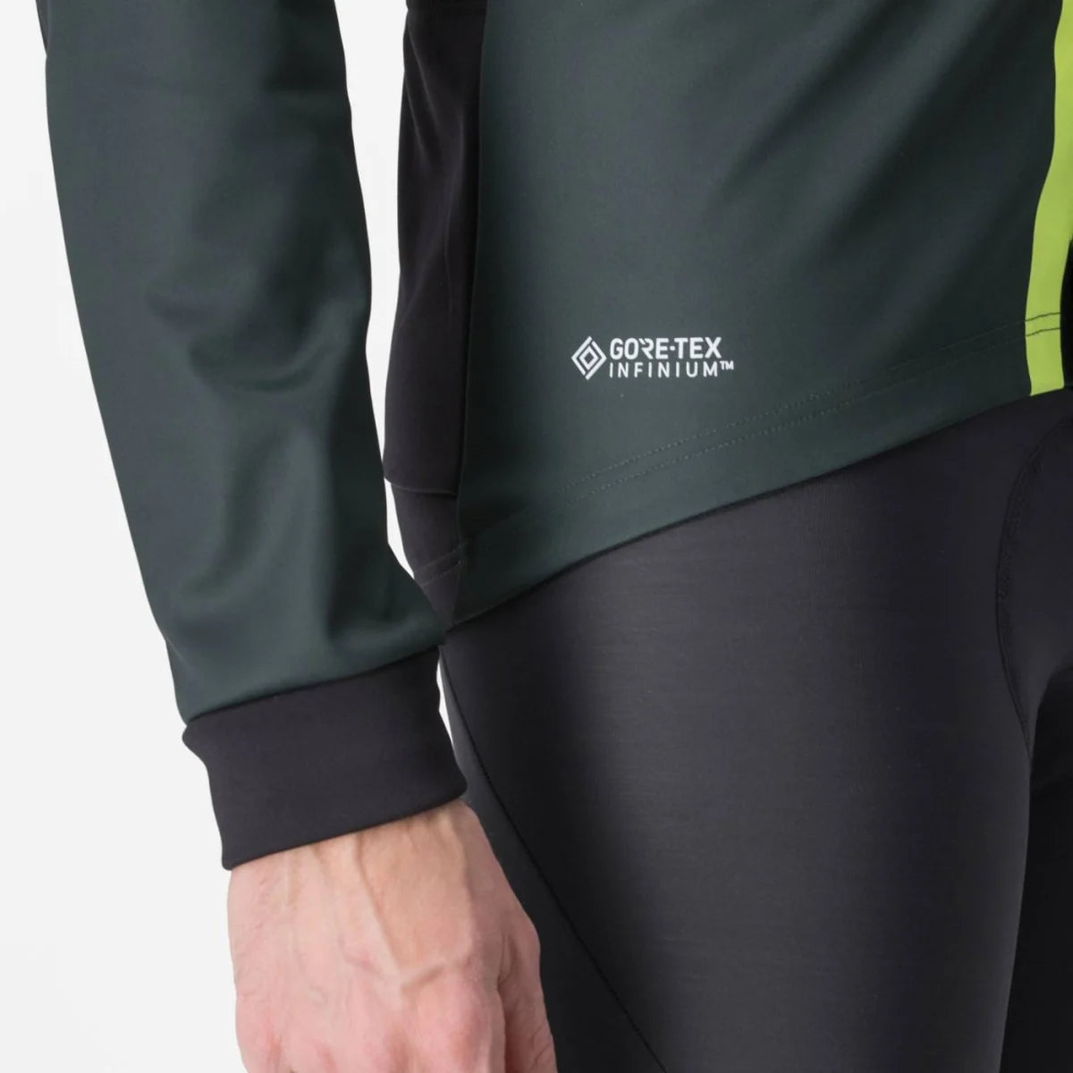 Giacca ciclismo Castelli "ENTRATA JACKET" ROVER GREEN/YELLOW FLUO-LIGHT