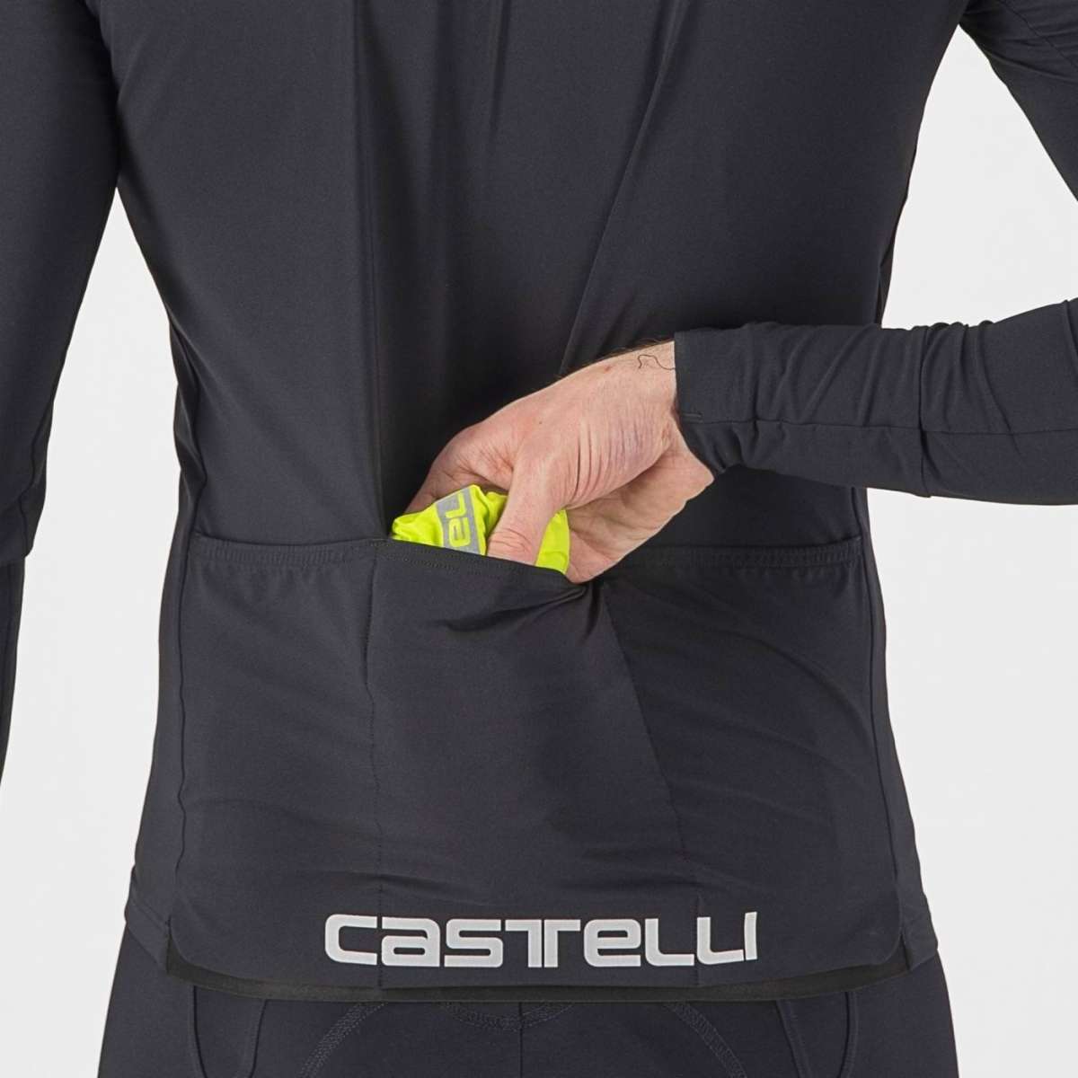 Giacca Castelli "SQUADRA STRETCH JACKET" ELECTRIC LIME/DARK GRAY
