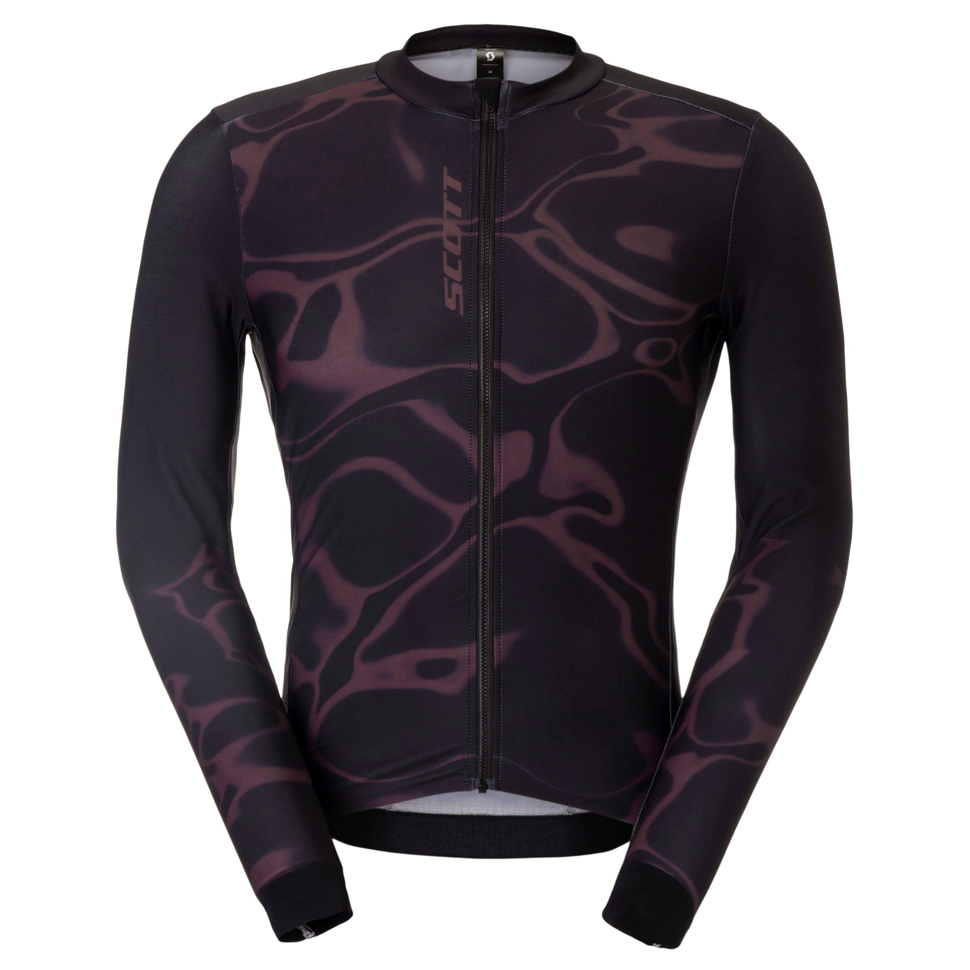 SCOTT Pro Mid LS – Maglia ciclismo uomo manica lunga ROSSO/NERO – vista principale