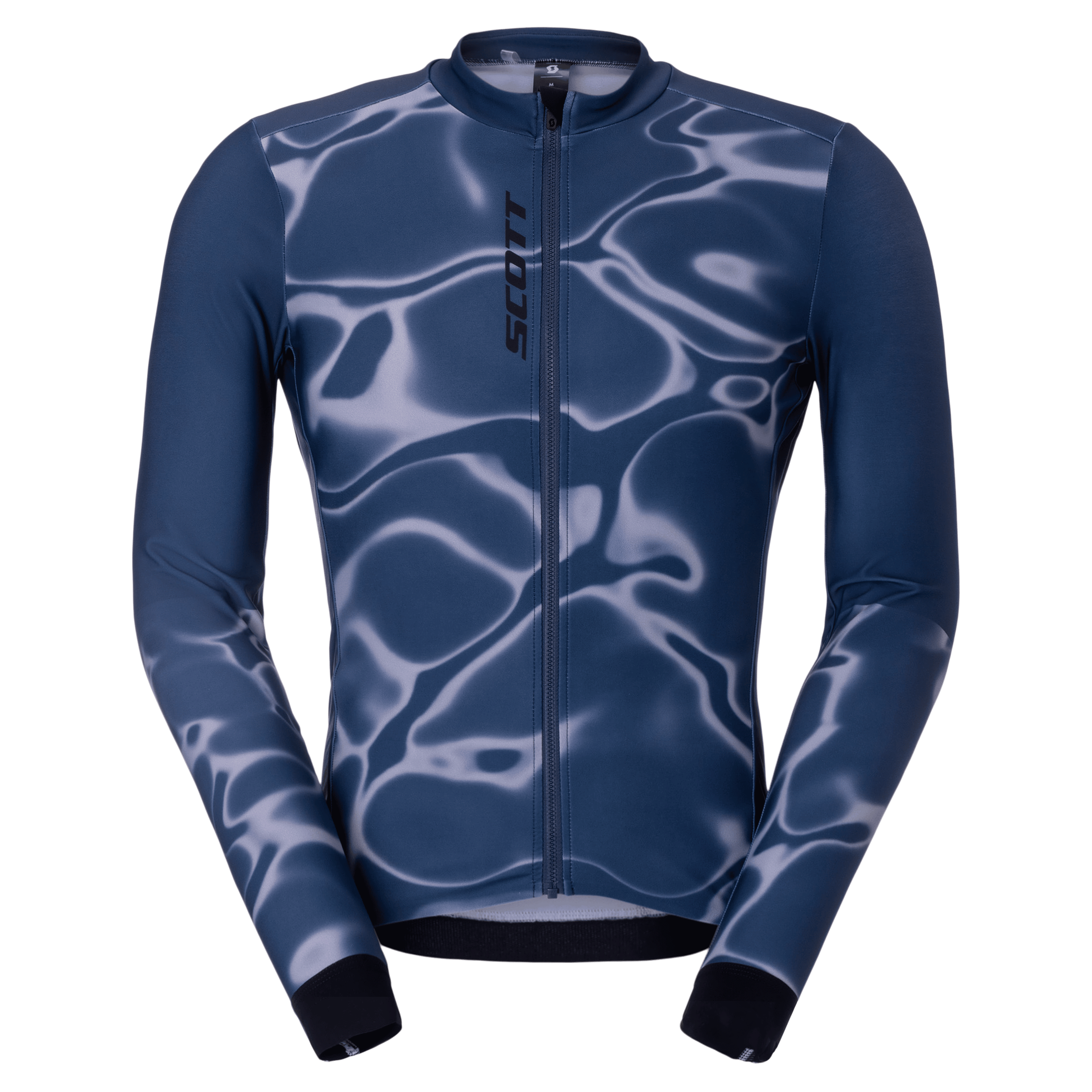 SCOTT Pro Mid LS – Maglia ciclismo uomo manica lunga BLU – dettaglio 1