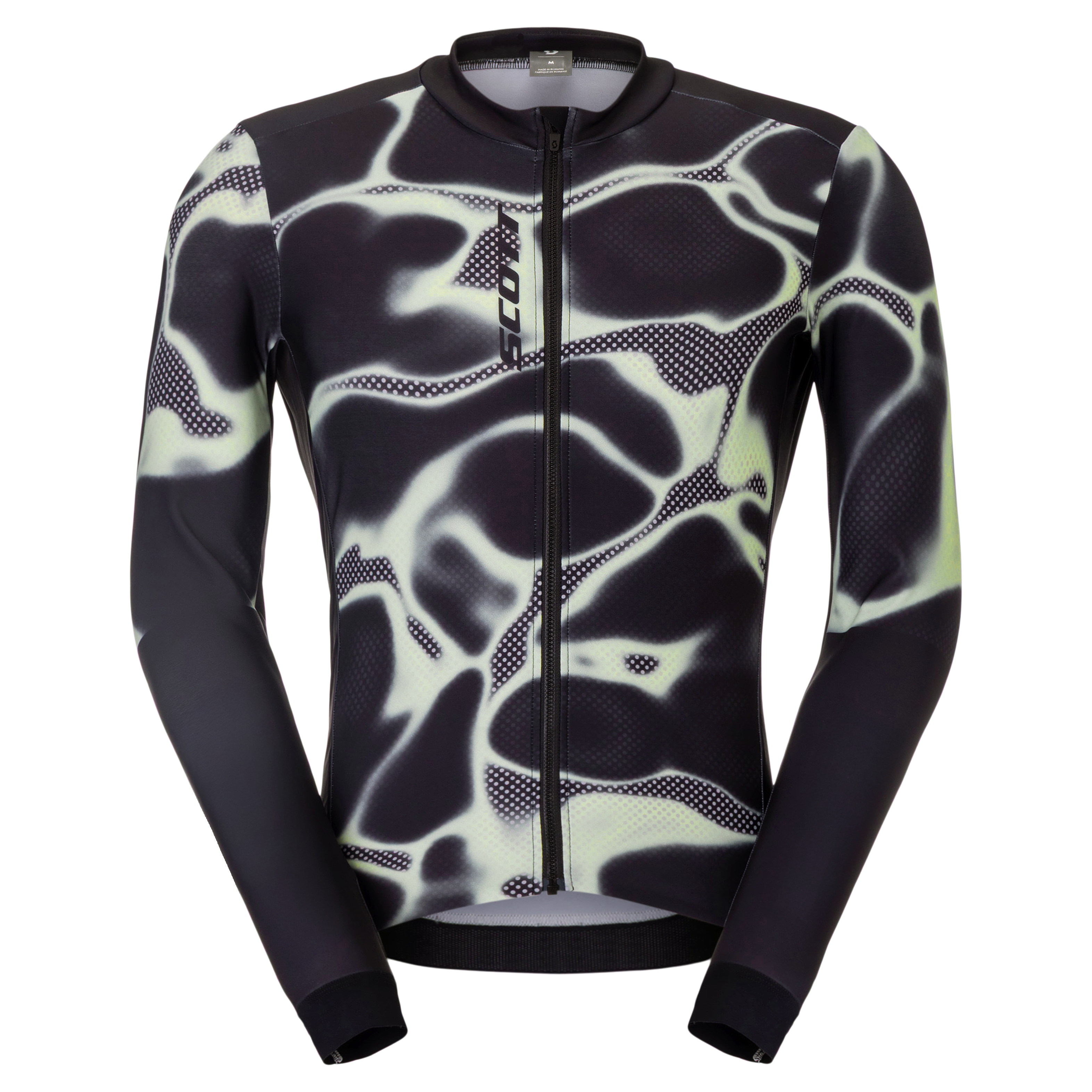 SCOTT Pro Mid LS – Maglia ciclismo uomo manica lunga VERDE/NERO – dettaglio 2
