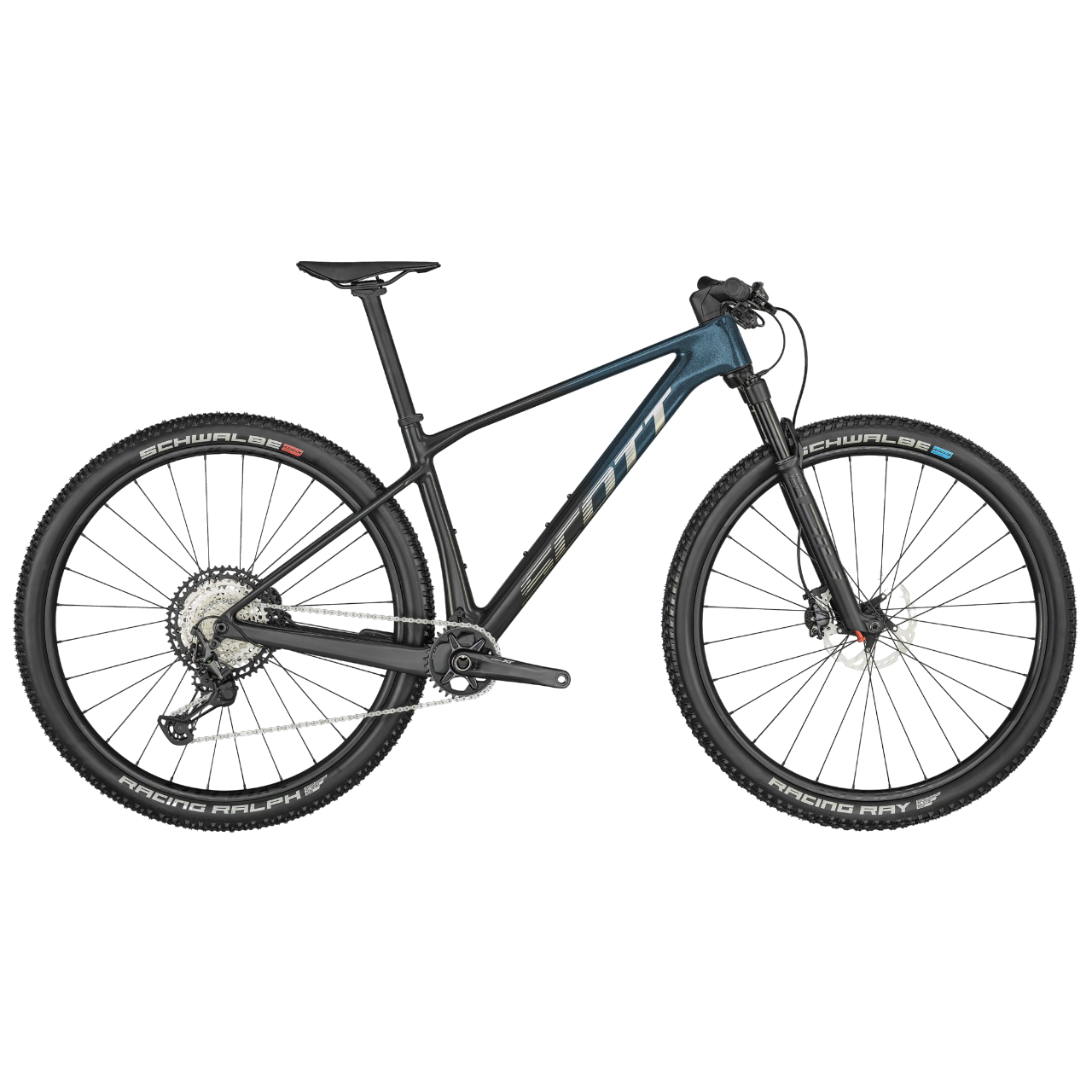 Bicicletta Scott "SCALE" RC Team, Shimano XT 12v, Carbonio HMF, Candy Blue Flakes