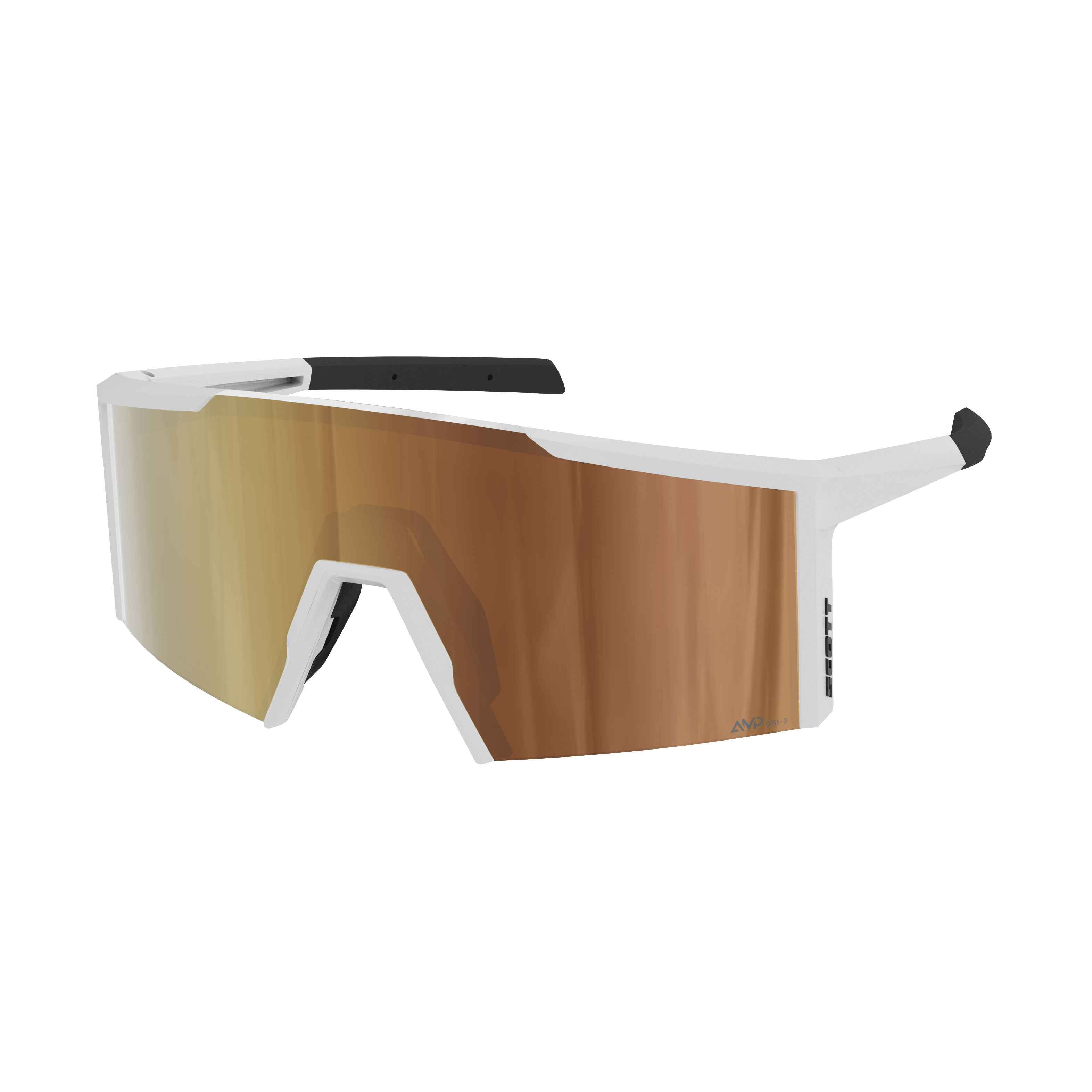 SCOTT Blade Compact LS – Occhiali ciclismo fotocromatici BIANCO/ORO – dettaglio 1