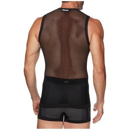 Intimo Ciclismo SIX2 "SMANICATO A RETE" NERO