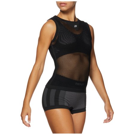 Intimo Ciclismo SIX2 "SMANICATO A RETE" NERO