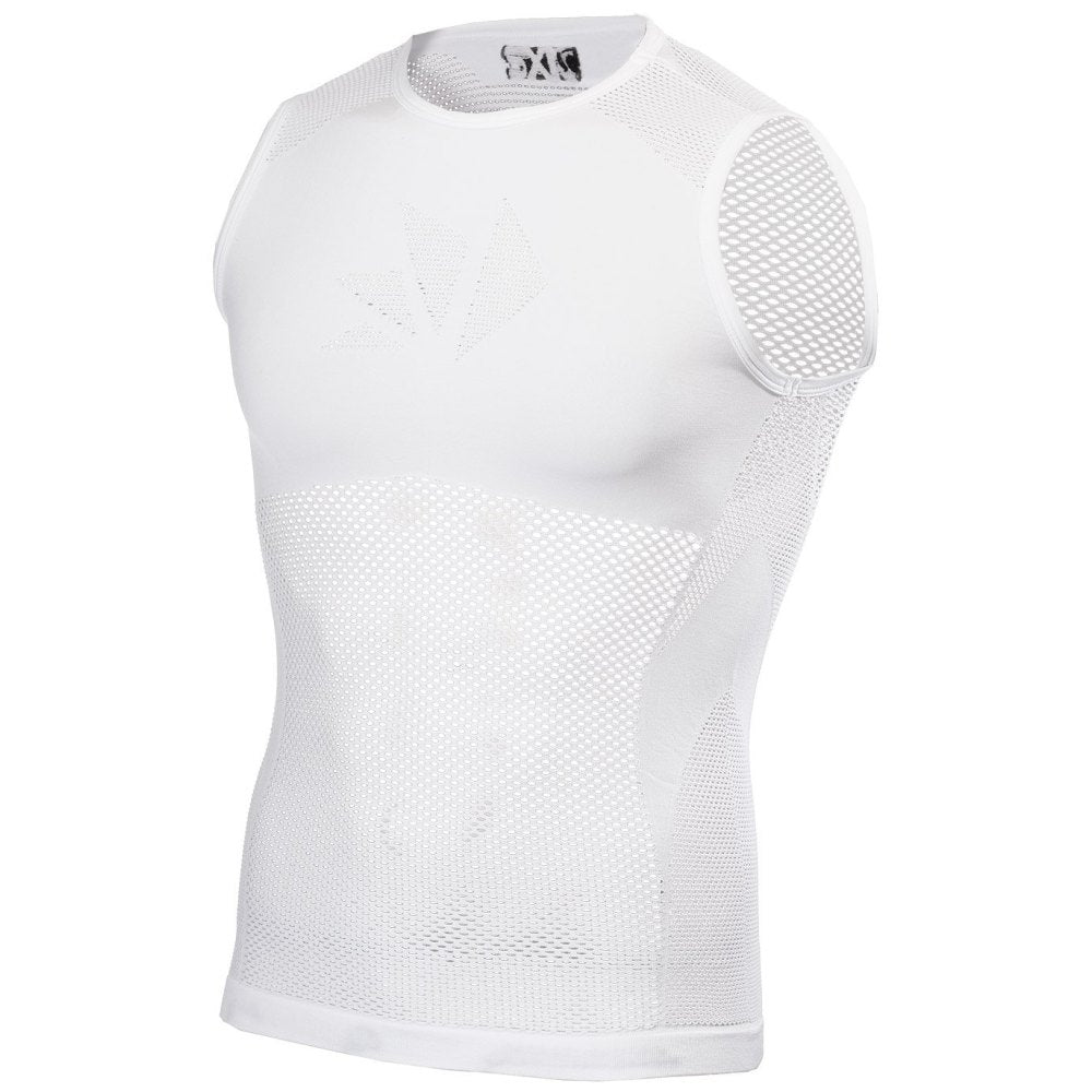 Intimo Ciclismo SIX2 "SMANICATO A RETE CORE" BIANCO