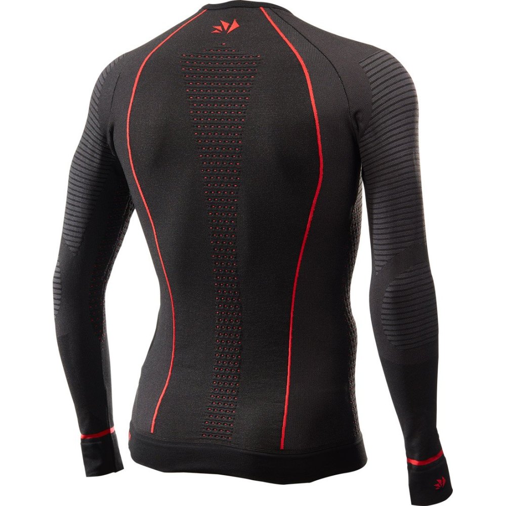Intimo Ciclismo SIX2 "MAGLIA TERMICA MANICHE LUNGHE BLAZEFIT" Black/Red