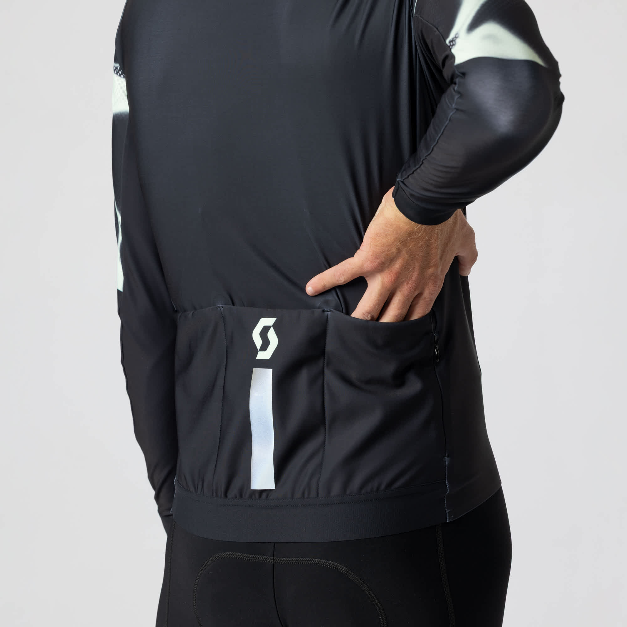 SCOTT Endurance Warm LS – Maglia ciclismo uomo NERO – dettaglio 11