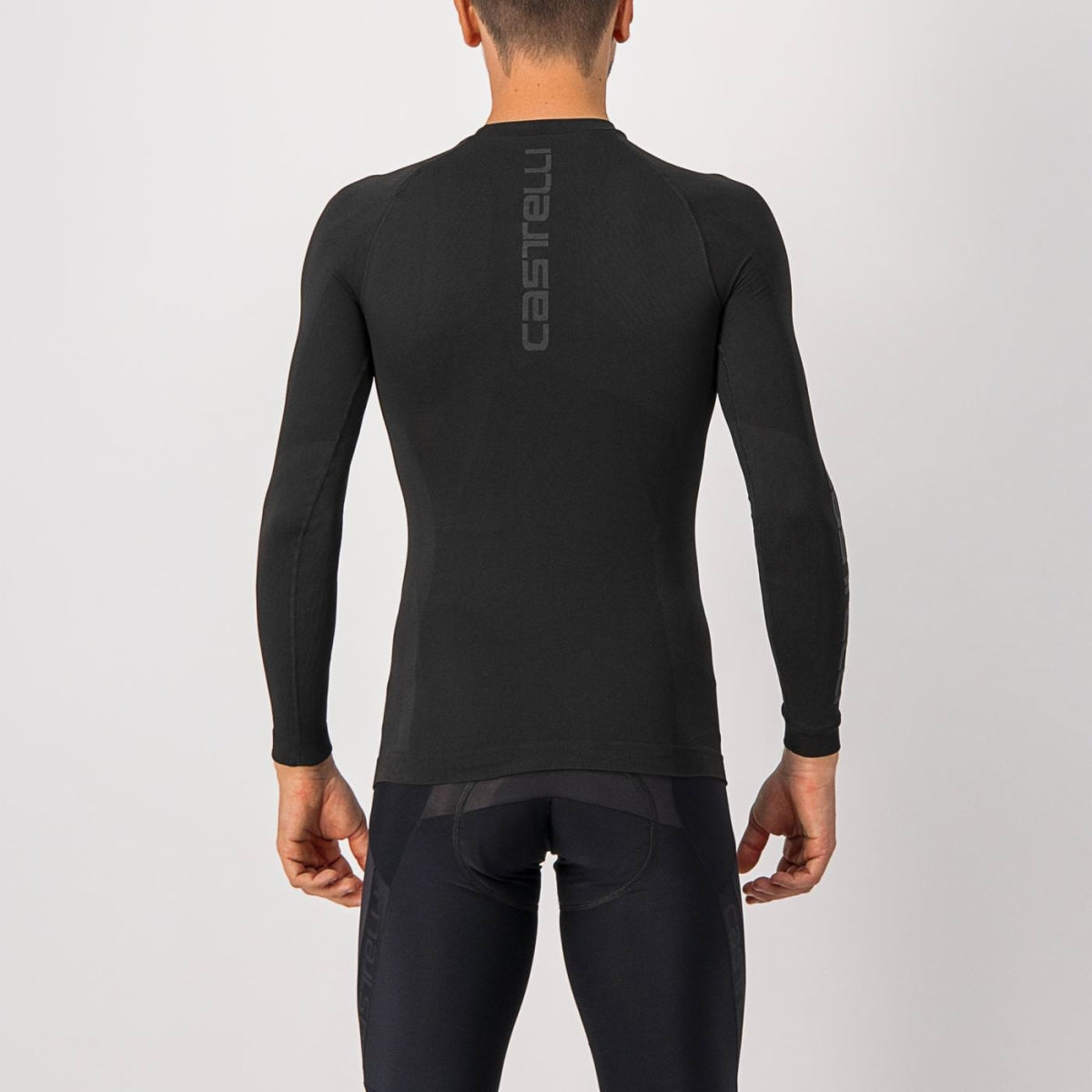Intimo ciclismo Castelli "CORE SEAMLESS BASE LAYER LS" Nero, Seamless