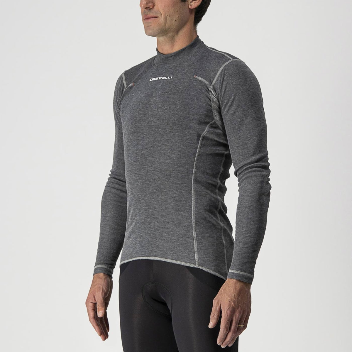 Intimo ciclismo Castelli "FLANDERS WARM LONG SLEEVE" Grigio