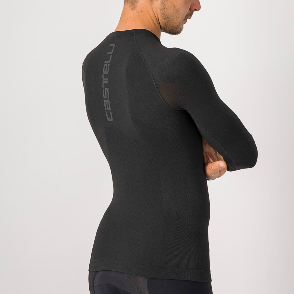 Intimo ciclismo Castelli "CORE SEAMLESS BASE LAYER LS" Nero, Seamless