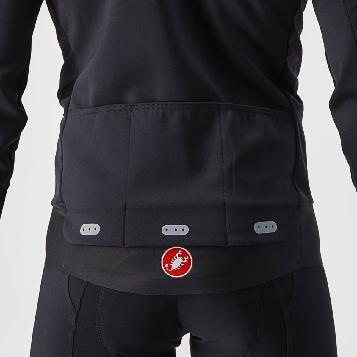 Giacca Castelli Ciclismo "ALPHA RoS 2 LIGHT JACKET" Nero, Bianco, Rosso