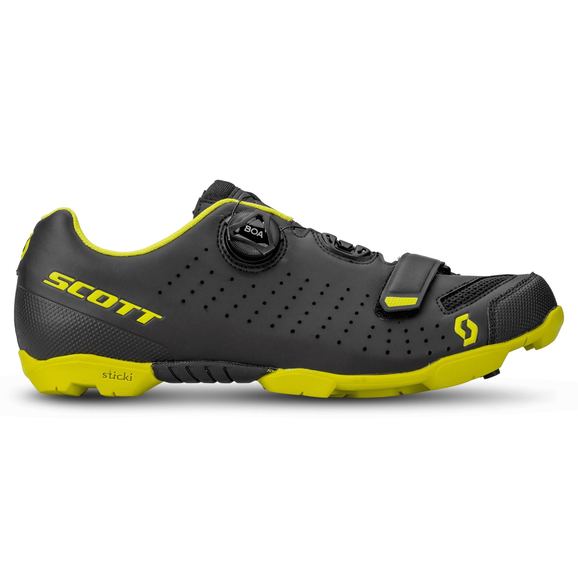 Scarpe Bicicletta SCOTT "SCARPE SCOTT MTB COMP BOA®" Matt black/sulphur yellow