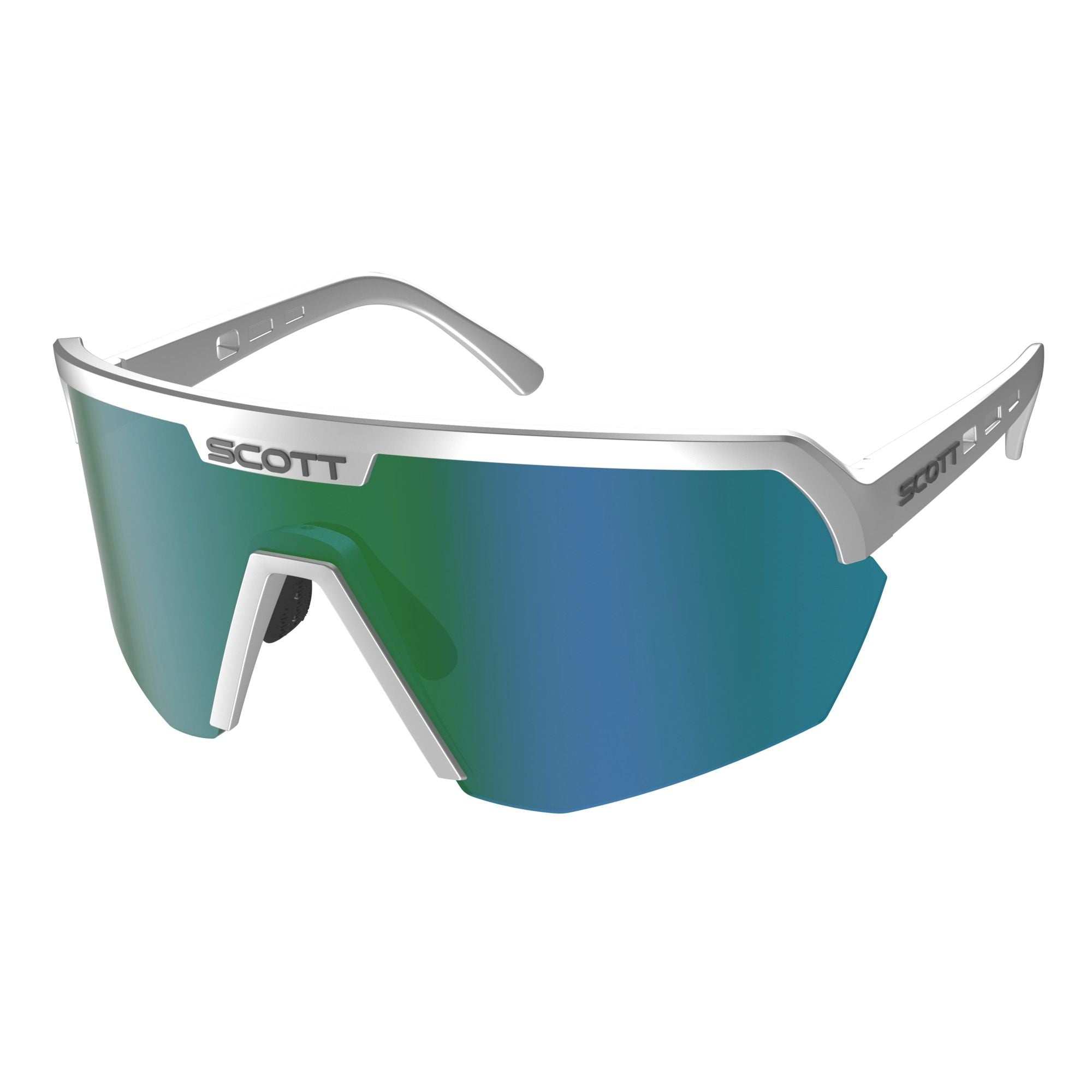 Occhiali da Sole Scott Ciclismo "SCOTT SHIELD SUPERSONIC EDT. OCCHIALI" Silver / green chrome