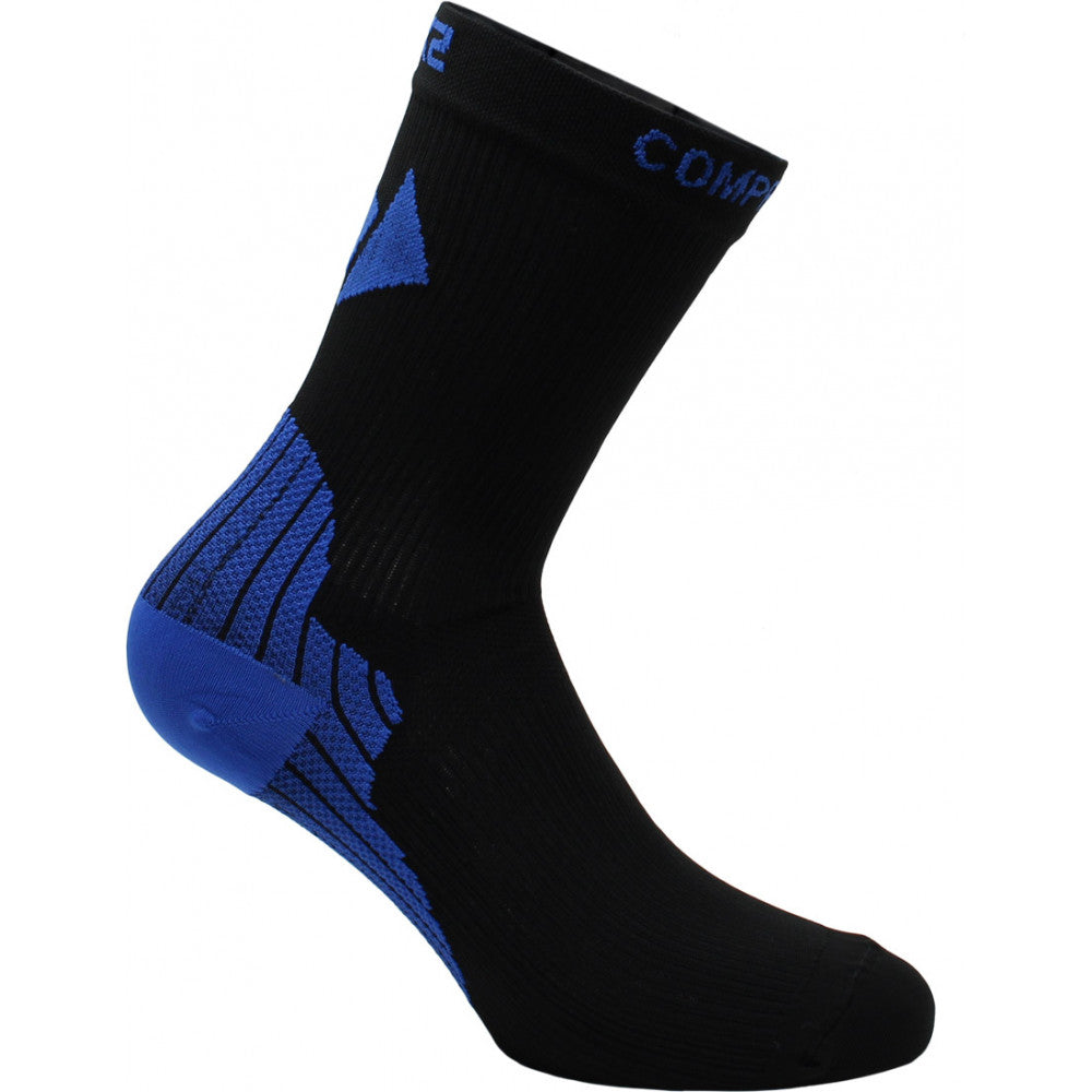 Calzini Ciclismo SIX2 "CALZA CORTA COMPRESSIVA" Nero/Blu